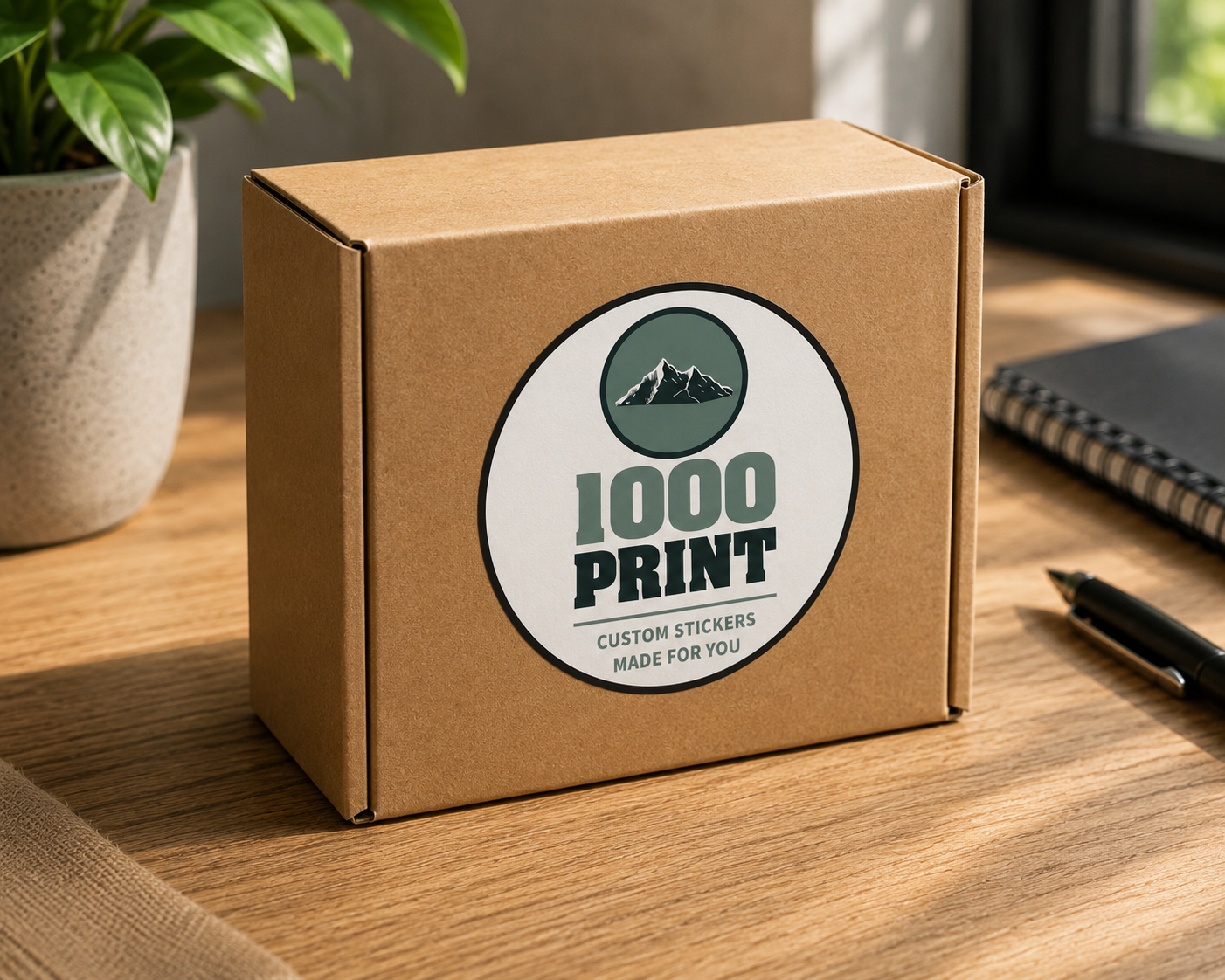 Custom Circle Round Sticker Singles | 1000 Print