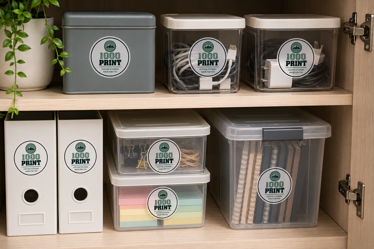 Custom Circle Clear Sheet Labels | 1000 Print