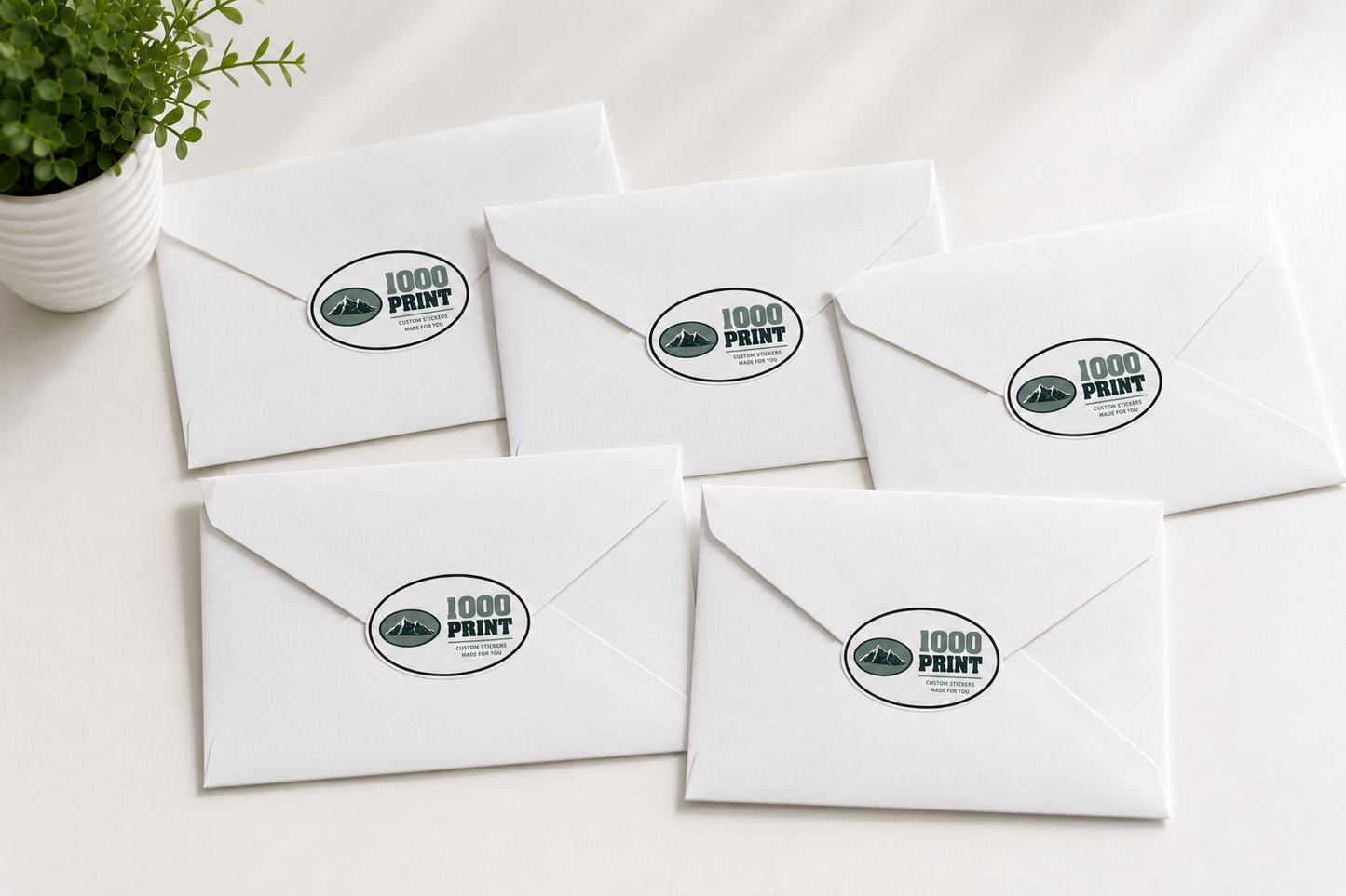 Custom Oval Sticker Singles | 1000 Print