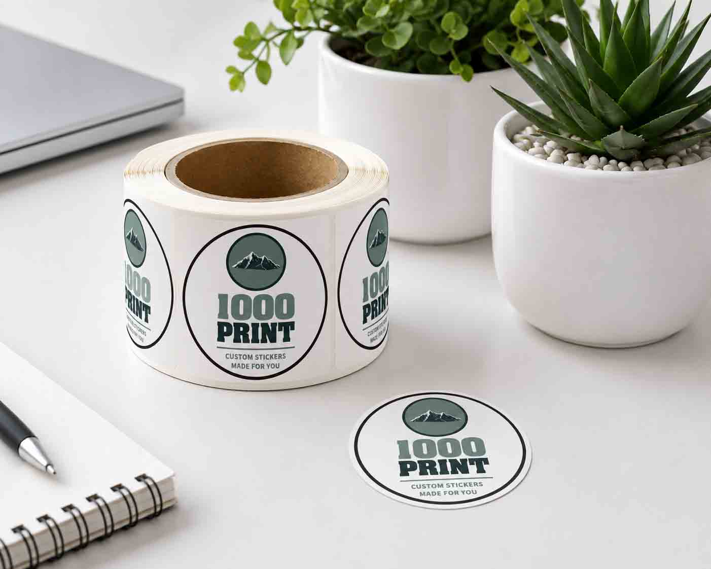 Custom Circle Roll Label Stickers  | 1000 Print