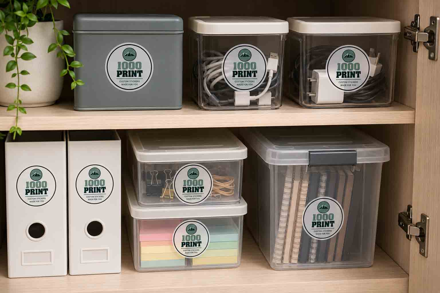 Custom Circle Clear Sheet Labels | 1000 Print