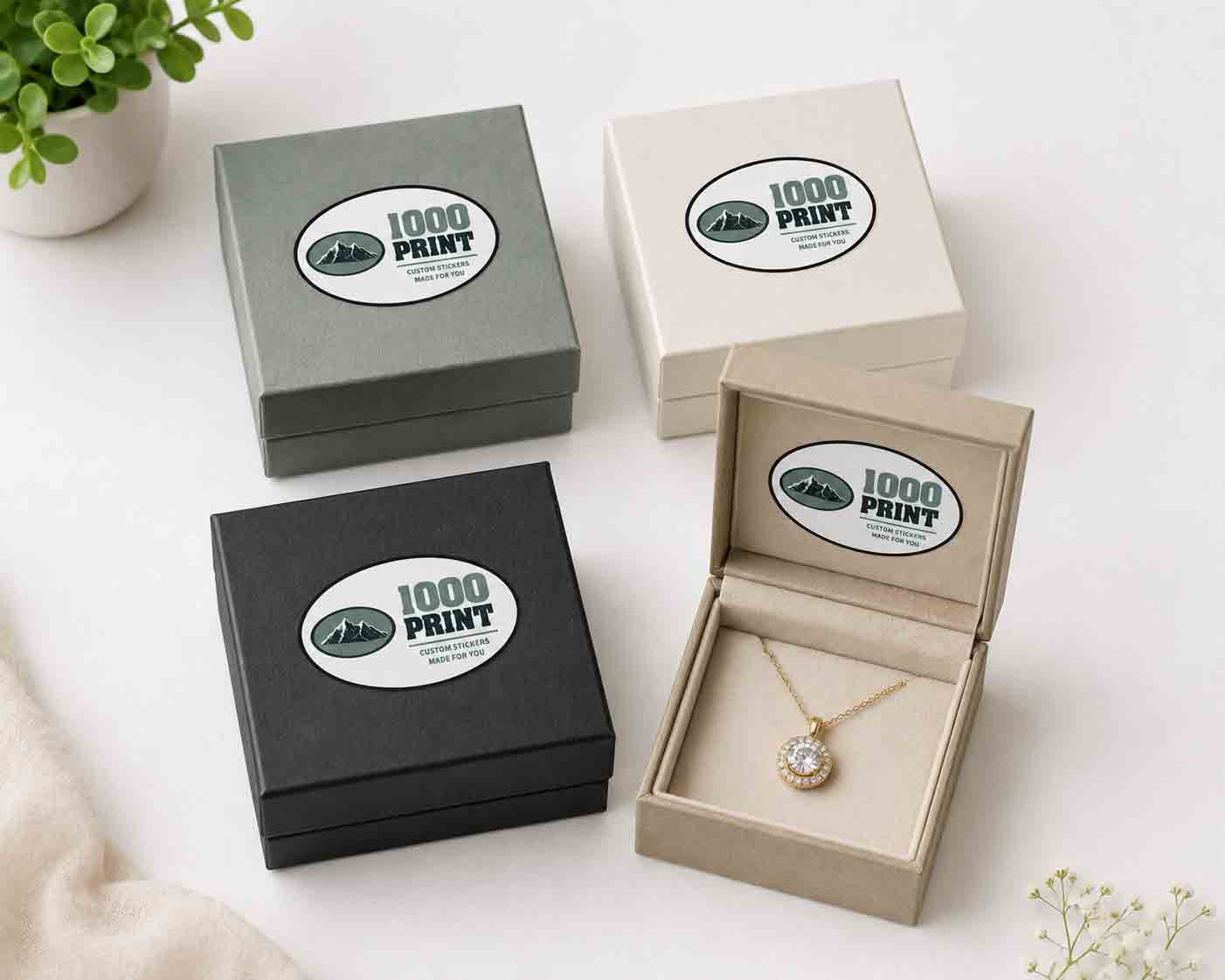 Custom Oval Roll Label Stickers | 1000 Print