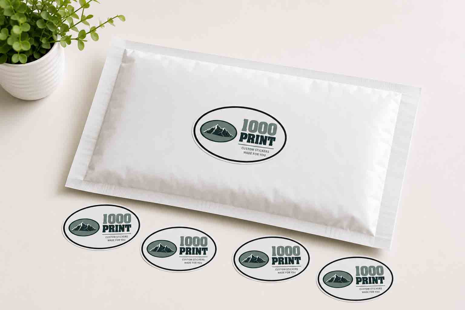 Custom Oval Sticker Singles | 1000 Print