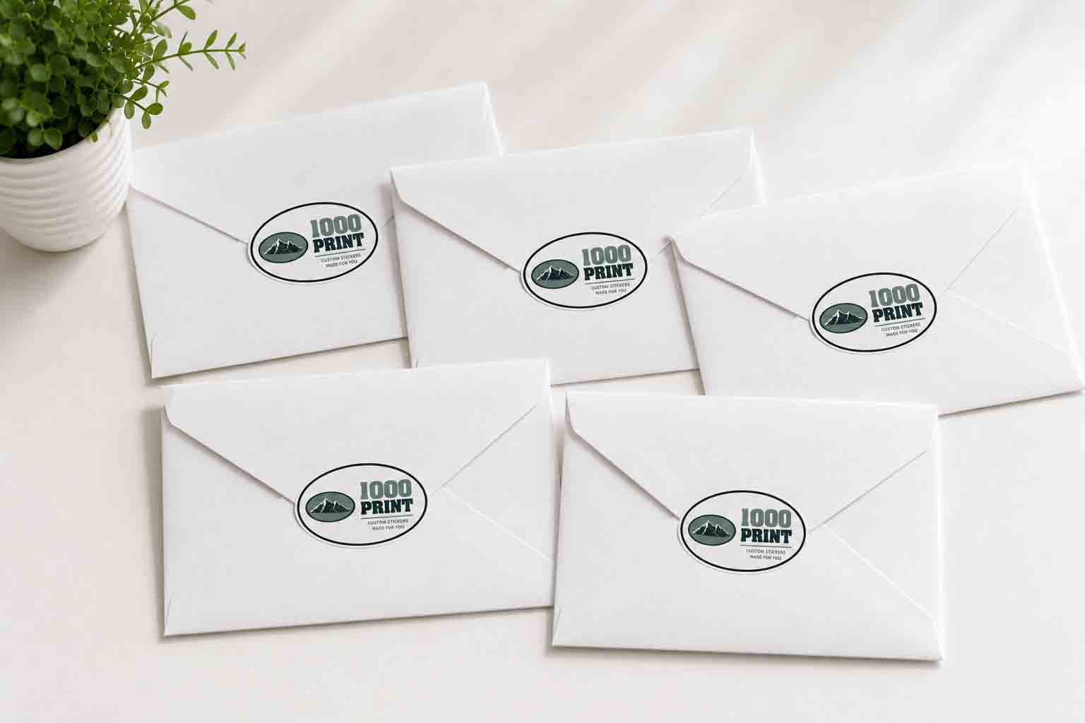 Custom Oval Sticker Singles | 1000 Print