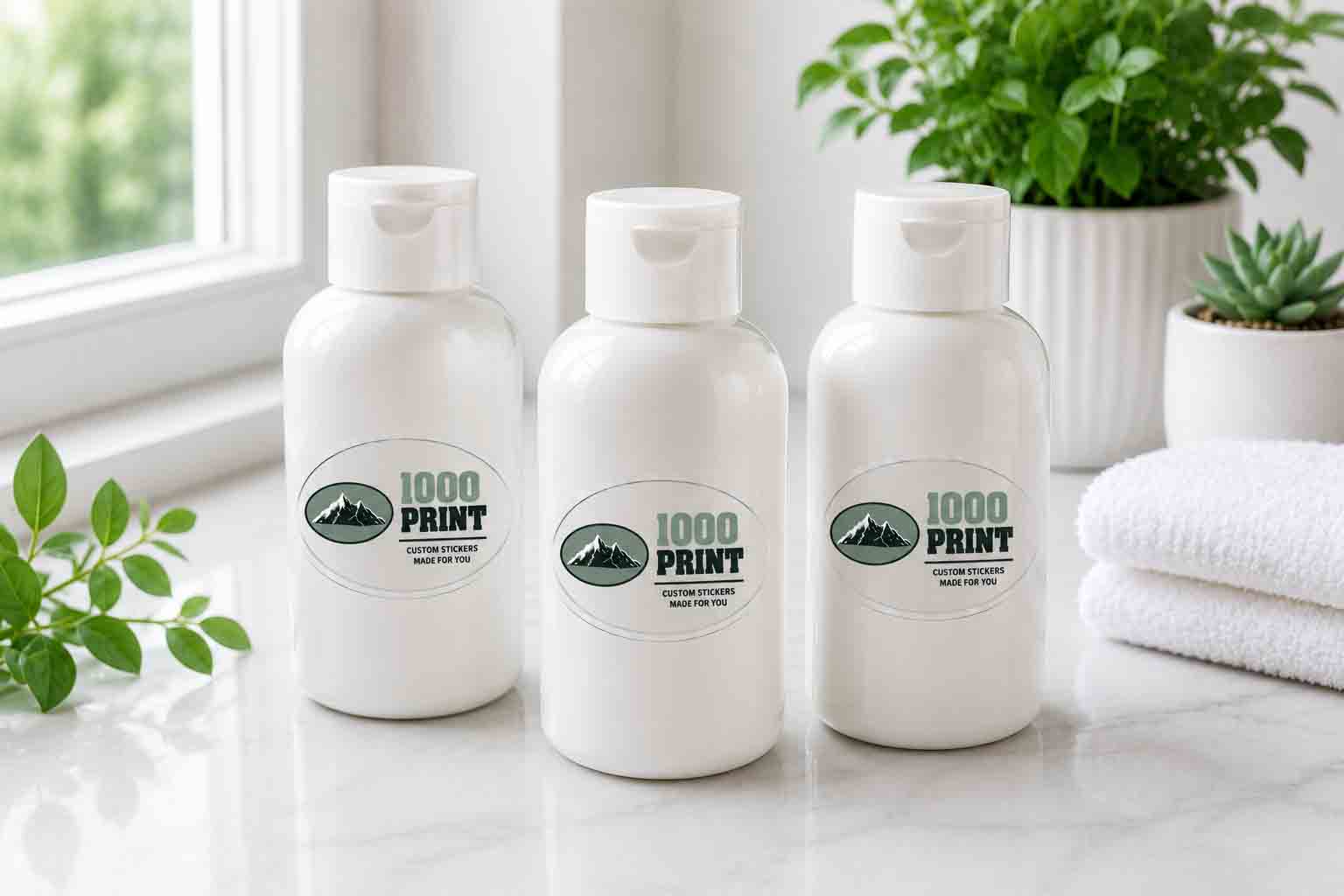 Custom Oval Clear Stickers | 1000 Print