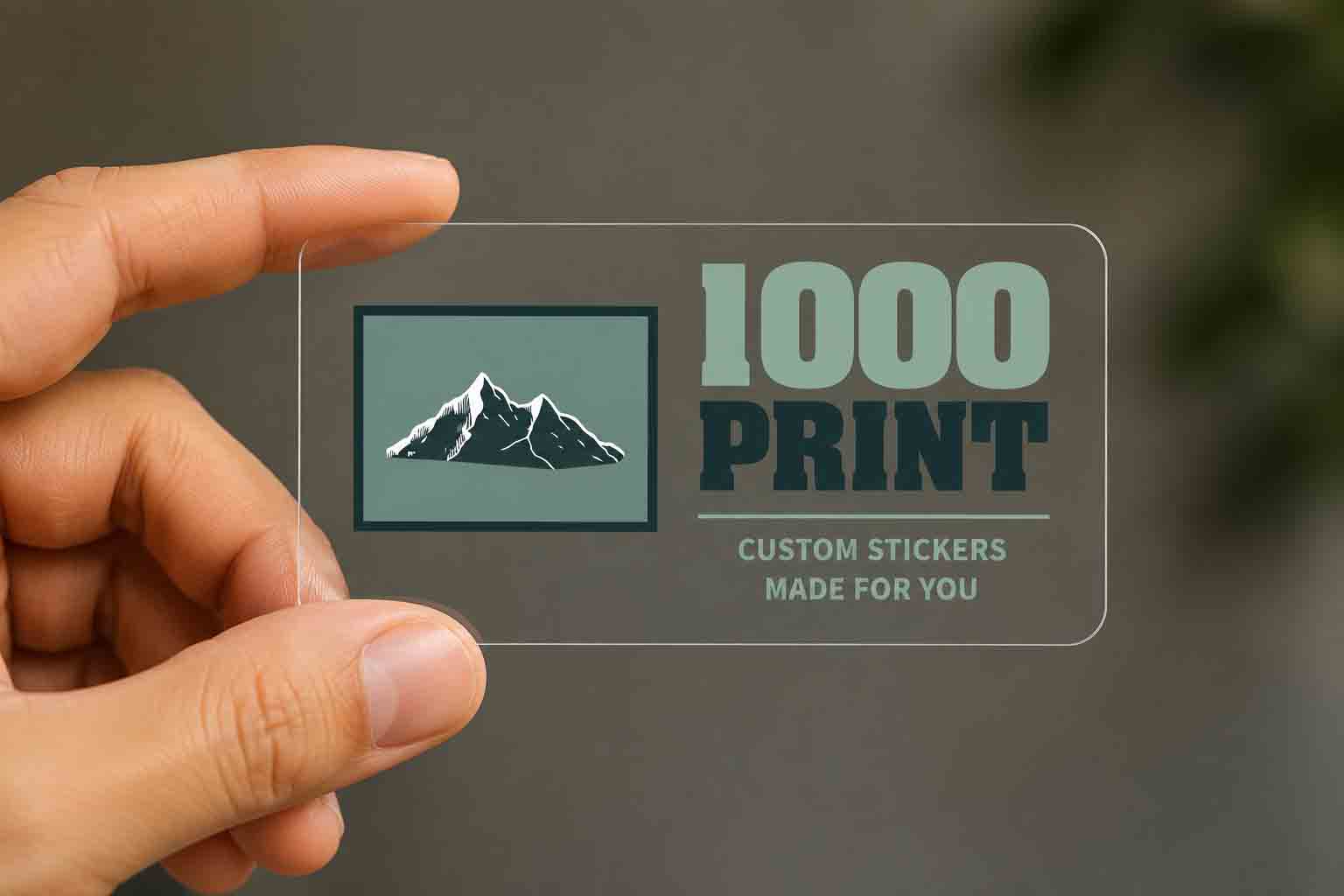 Custom Rectangle Clear Sheet Labels | 1000 Print