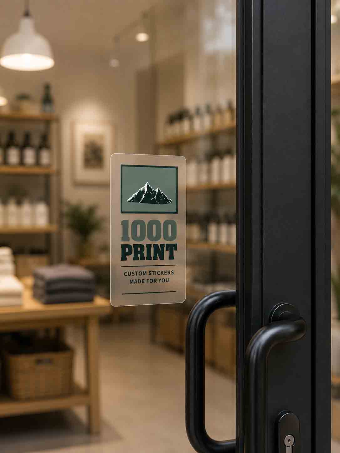 Custom Rectangle Clear Stickers | 1000 Print