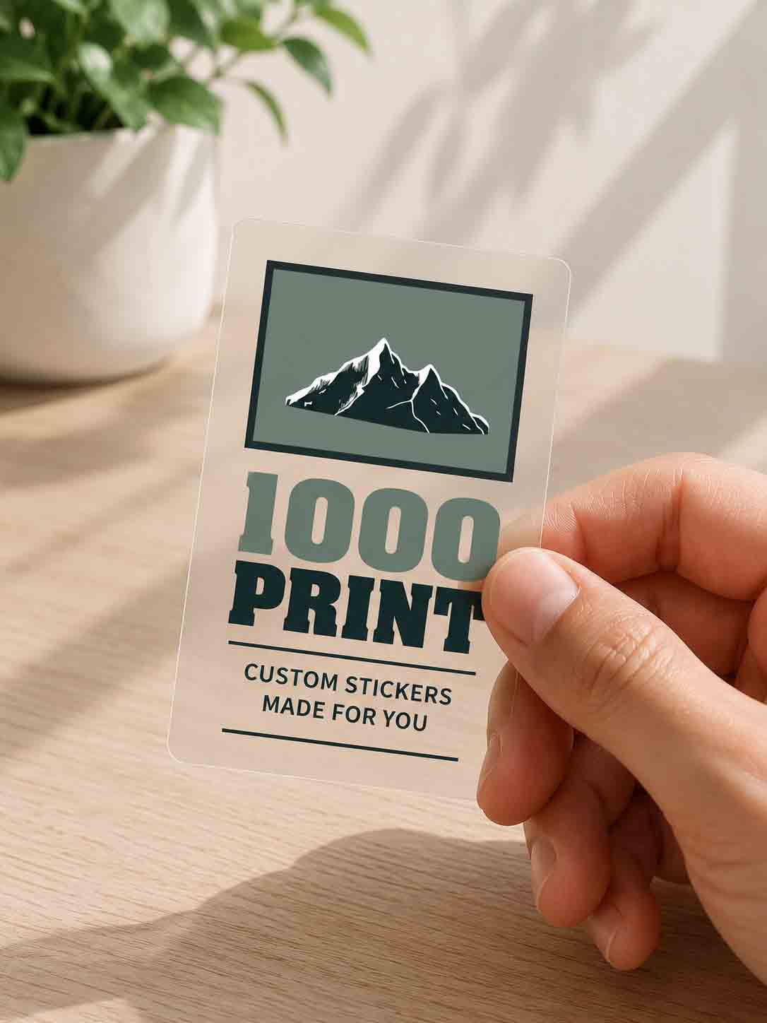 Custom Rectangle Clear Stickers | 1000 Print