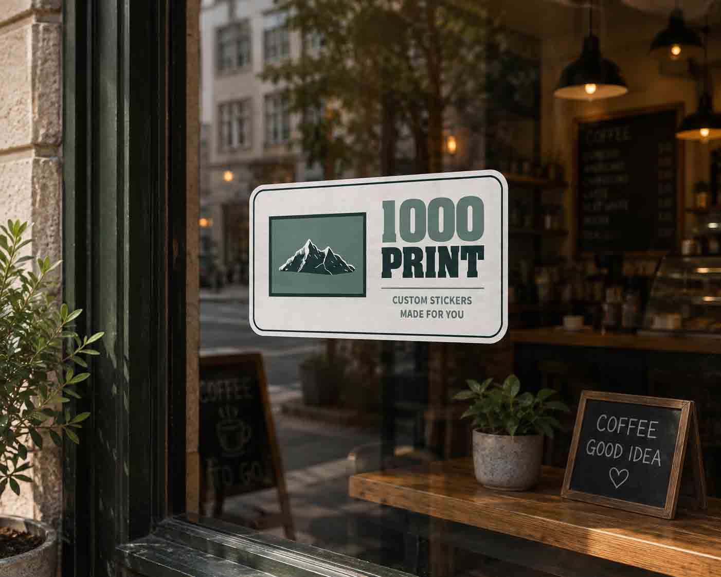 Custom Rounded Rectangle Roll Label Stickers | 1000 Print