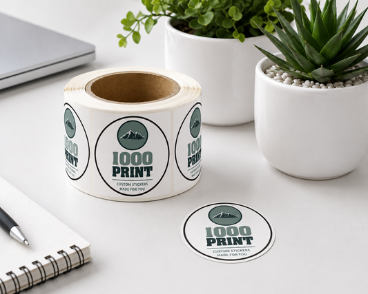 Custom Circle Roll Label Stickers  | 1000 Print