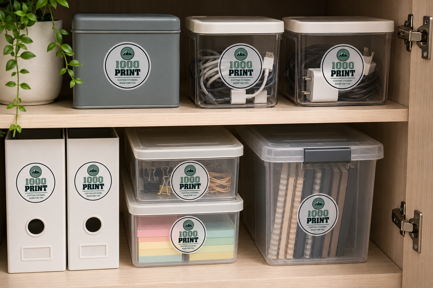 Custom Circle Clear Sheet Labels | 1000 Print