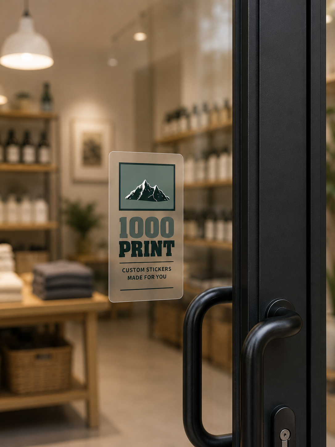 Custom Rectangle Clear Sheet Labels | 1000 Print