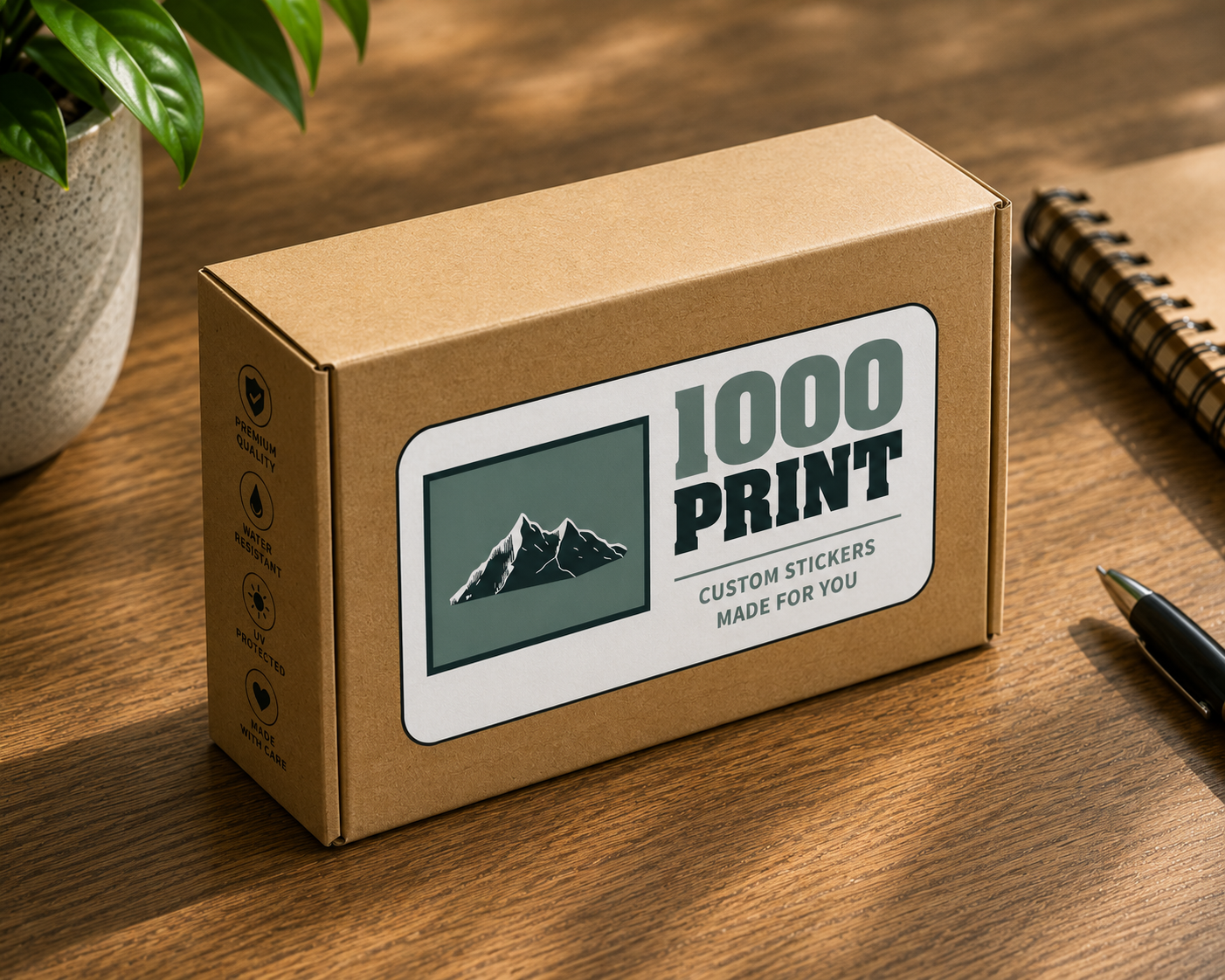 Custom Rectangle Sheet Stickers | 1000 Print