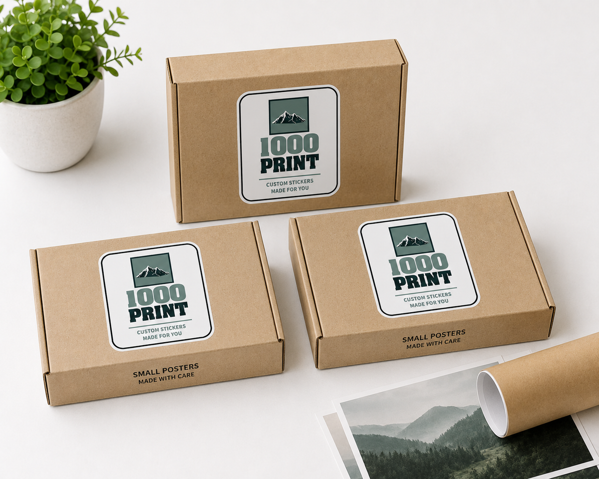 Custom Rounded Square Roll Label Stickers | 1000 Print