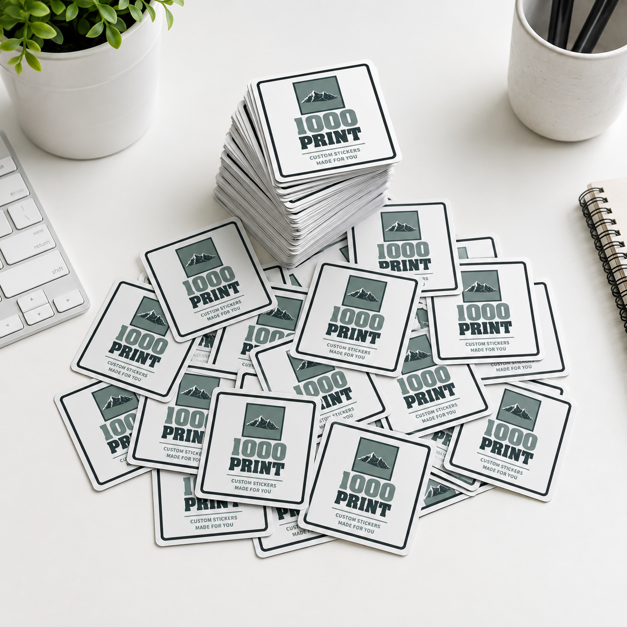Custom Square Sticker Singles | 1000 Print