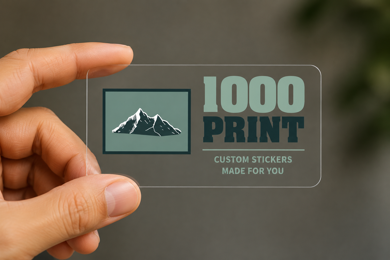 Custom Rectangle Clear Sheet Labels | 1000 Print